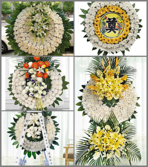 甘肃省白银景泰县漫水滩乡富民村花圈速递